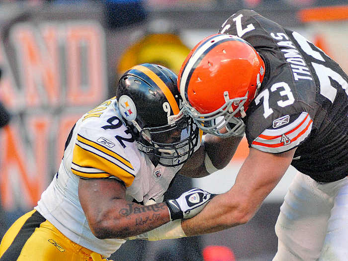 Thomas (73) saw the toll of the trenches.